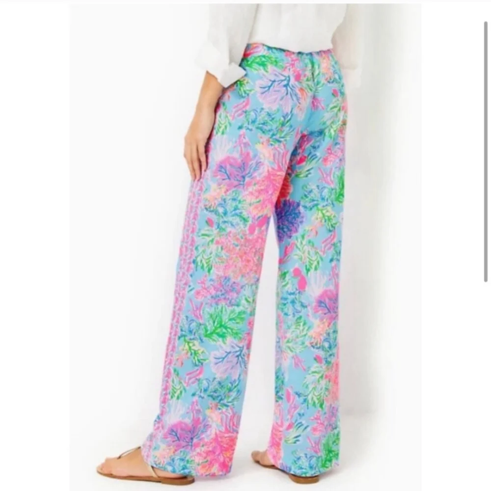 NWT Lilly Pulitzer Bal Harbour Palazzo Pants - M - Picture 3 of 6